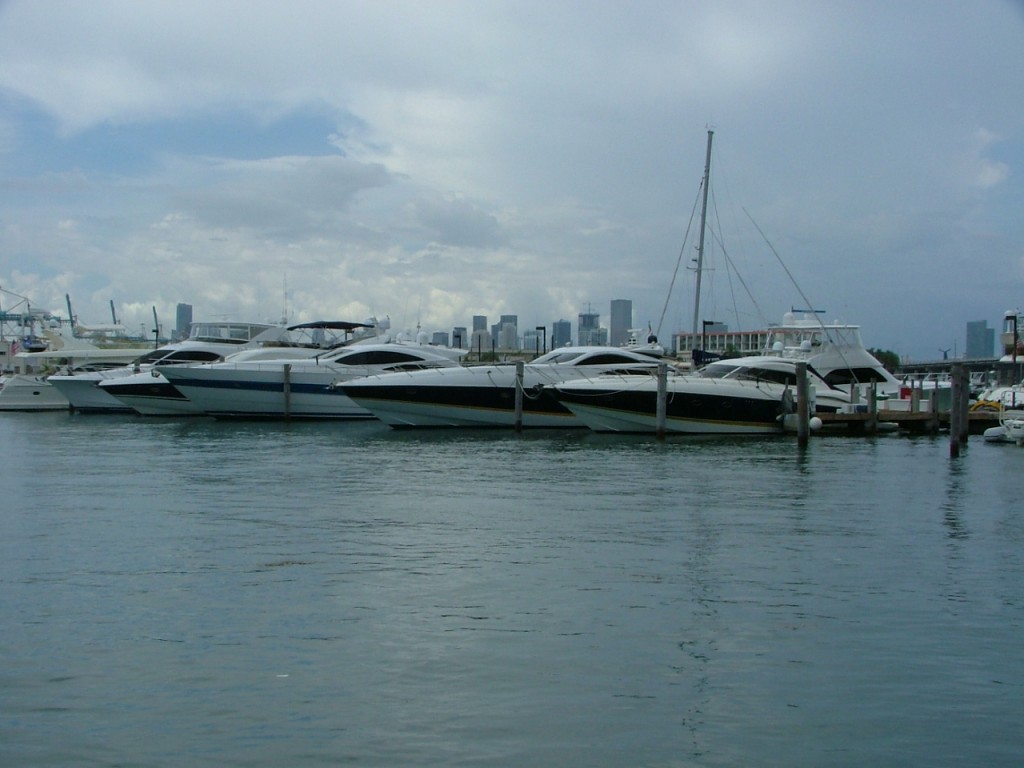 Boats in the yacht club marina